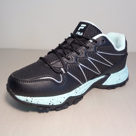 Fila Size 8 M QUADRIX Black / Aqua Trail Sneakers New Women's Shoes - Picture 9 of 16